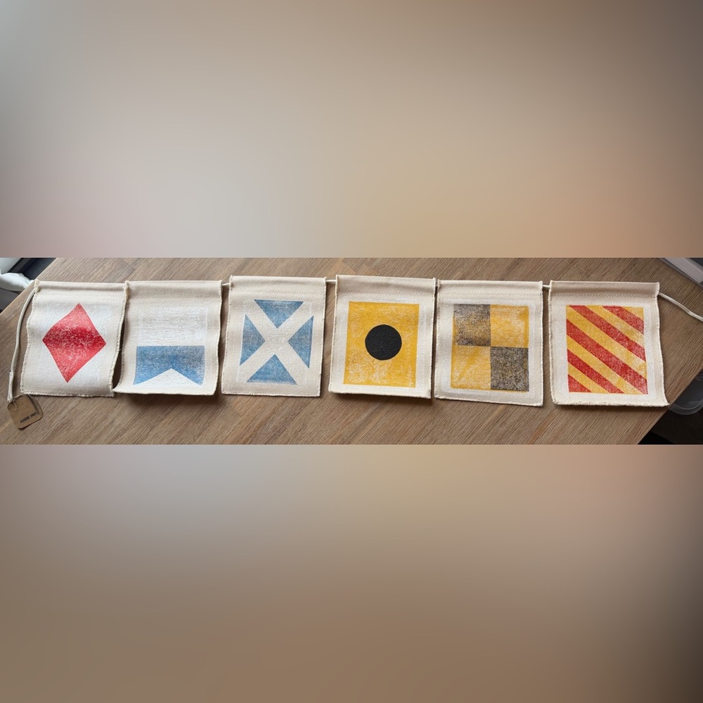 Nautical Signal Flag Bunting | Addie Peet Family Sign